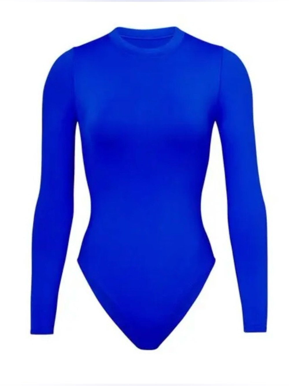 SKIMS Swim Long Sleeve One-Piece in Cobalt